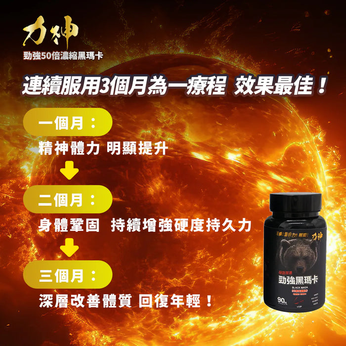 Hardman 力神黑瑪卡 3盒優惠 50倍濃縮 秘魯原產，男士體力爆發力首選 | 19Toys