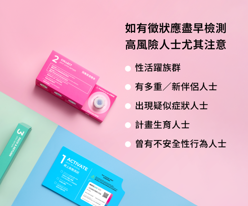INDICAID™妥析™ 性病尿液自採樣檢測 （一次檢測13種常見性傳染感染病源體 ＋ 連醫學級電子報告）