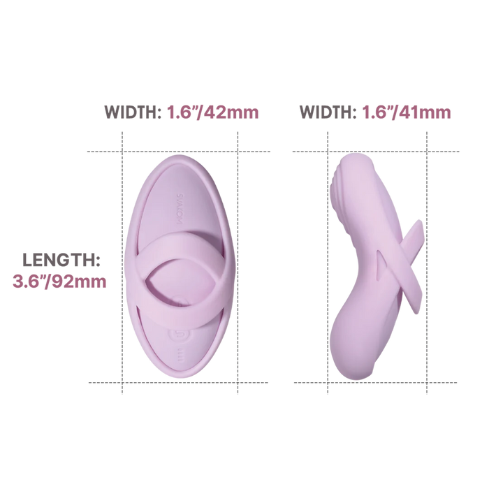 美國SVAKOM Echo 2 APP遙距控制 柔軟指尖震動器 – 粉紫色