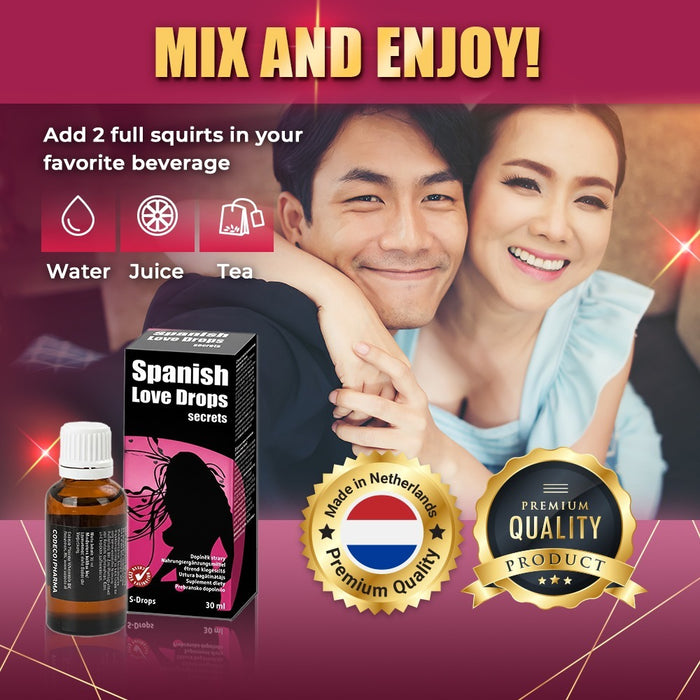 【女生必試😍】荷蘭Cobeco Spanish Love Drops Secrets愛情慾望口服液（30ml）