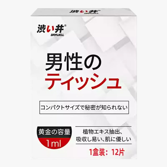 日本澀井 DRYWELL 男用持久濕紙巾 （12片）三盒優惠
