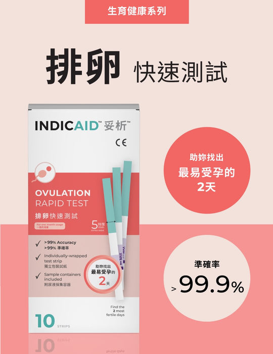 INDICAID™妥析™排卵快速測試(10支裝)