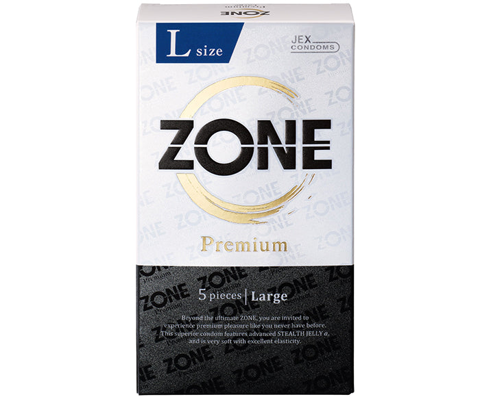 日本JEX ZONE Premium L 大碼乳膠安全套（5片裝）