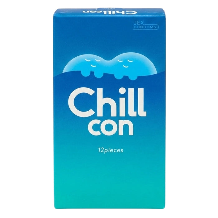 日本 JEX Chillcon 冰感舒緩超潤滑乳膠安全套 (12片裝)