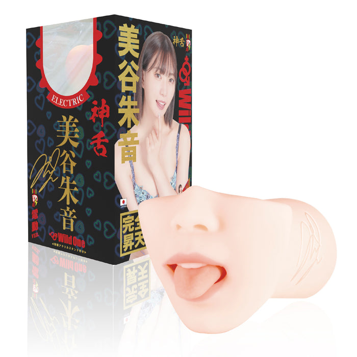 【新升級！】日本SSI 神舌系列（第二代） 美谷朱音（美谷朱里） 電動口交飛機杯 附贈特製亞加力立牌
