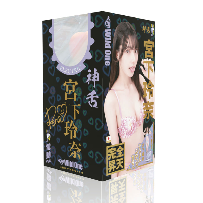 【新升級！】日本SSI 神舌系列（第二代） 宮下玲奈 電動口交飛機杯 附贈特製亞加力立牌