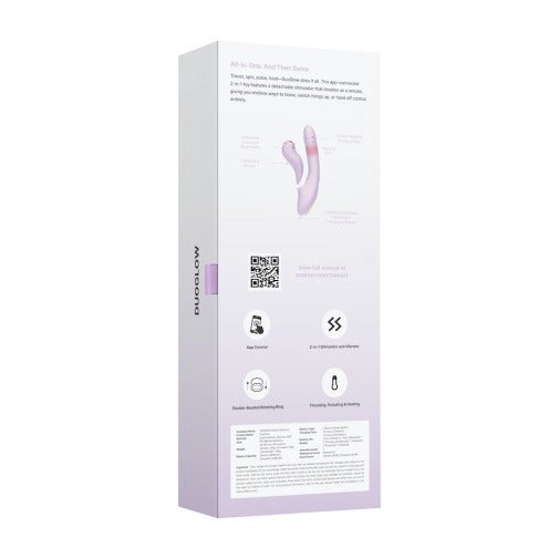 美國SVAKOM DuoGlow 抽插連旋轉滾珠按摩棒 配可分拆式陰蒂拍打按摩器