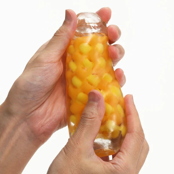 日本TENGA ARTE TWEED 織紋杯 厚磅黃