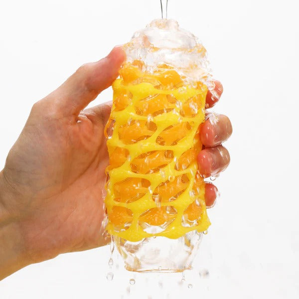 日本TENGA ARTE TWEED 織紋杯 厚磅黃