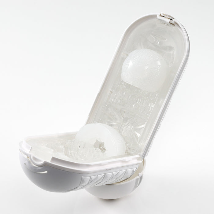 TENGA FLIP FLEXY 極彈雙環真空式飛機杯（白色）（可重用）