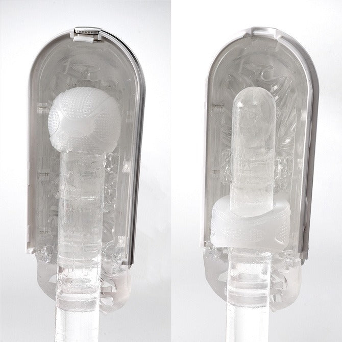 TENGA FLIP FLEXY 極彈雙環真空式飛機杯（白色）（可重用）