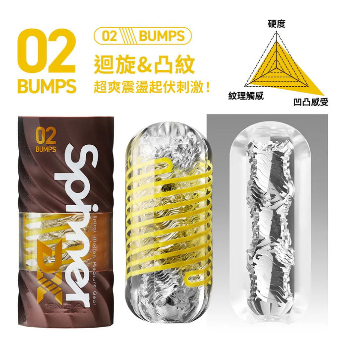 日本TENGA Spinner DX 02 BUMPS 蛇龍卷