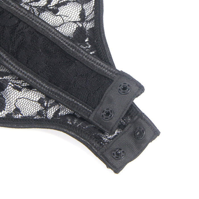 Swanly - 誘惑蕾絲露背連身睡裙（SW-523）