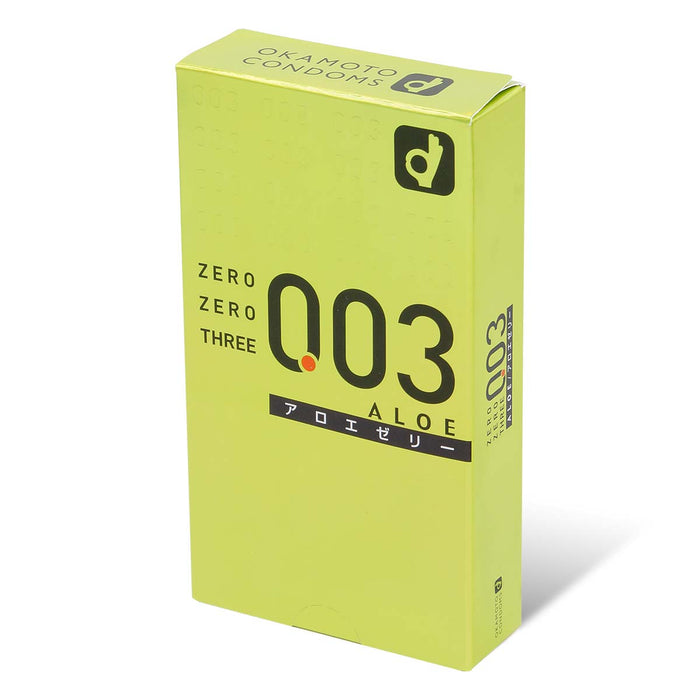 岡本JP 0.03 Aloe 蘆薈乳膠安全套（10片裝）三盒裝