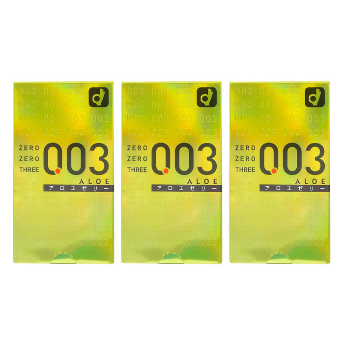 岡本JP 0.03 Aloe 蘆薈乳膠安全套（10片裝）三盒裝