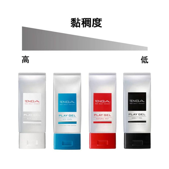 日本TENGA PLAY GEL 水性潤滑劑  黑色 Direct Feel（160ml）