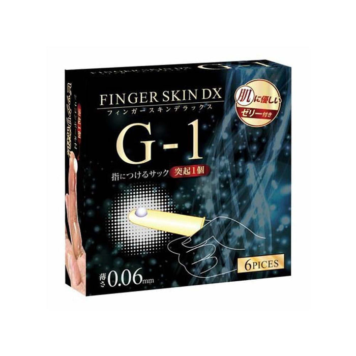 日本KissMeLove Finger Skin DX G-1 G點矽膠球指險套（6片裝）