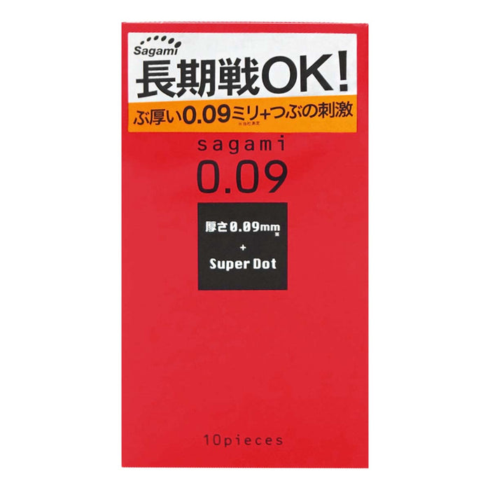 日本相模Sagami 0.09持久凸點乳膠安全套（10片裝）