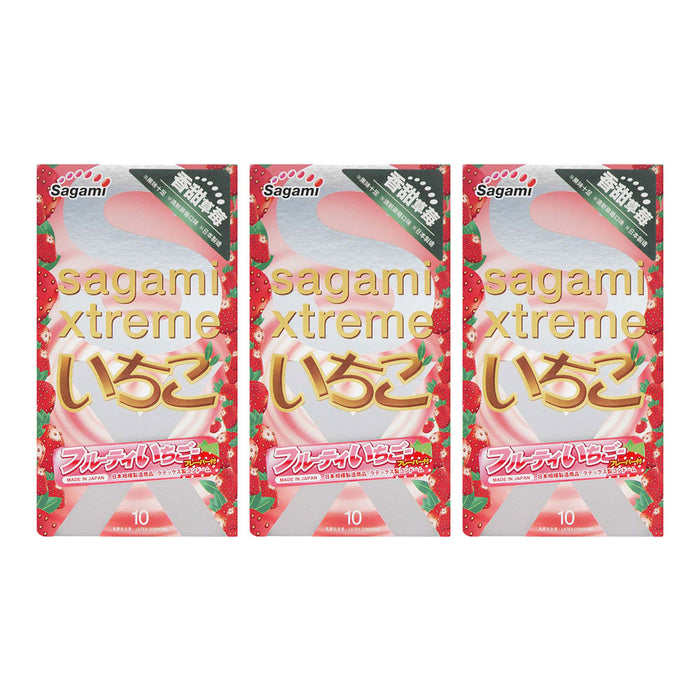 日本相模Sagami 香甜草莓乳膠安全套（10片裝）