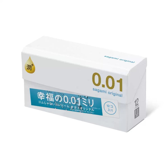 日本相模 Sagami 0.01 極潤PU安全套（12片裝）三盒裝