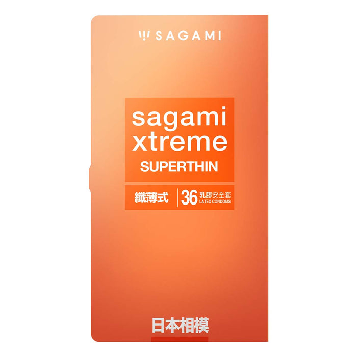 日本相模Sagami 纖薄式  乳膠安全套（36片裝）三盒裝