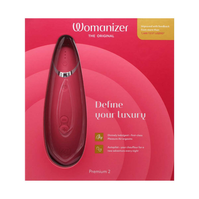 德國 Womanizer Premium 2 智慧型吸啜器(紅莓粉)