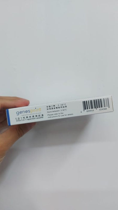 GenesPrint 【五合一】常見性病快測包 – 病毒抗原檢測試劑盒